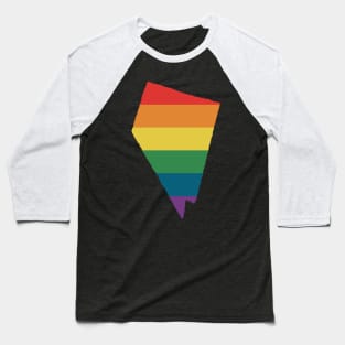 Nevada State Rainbow Baseball T-Shirt